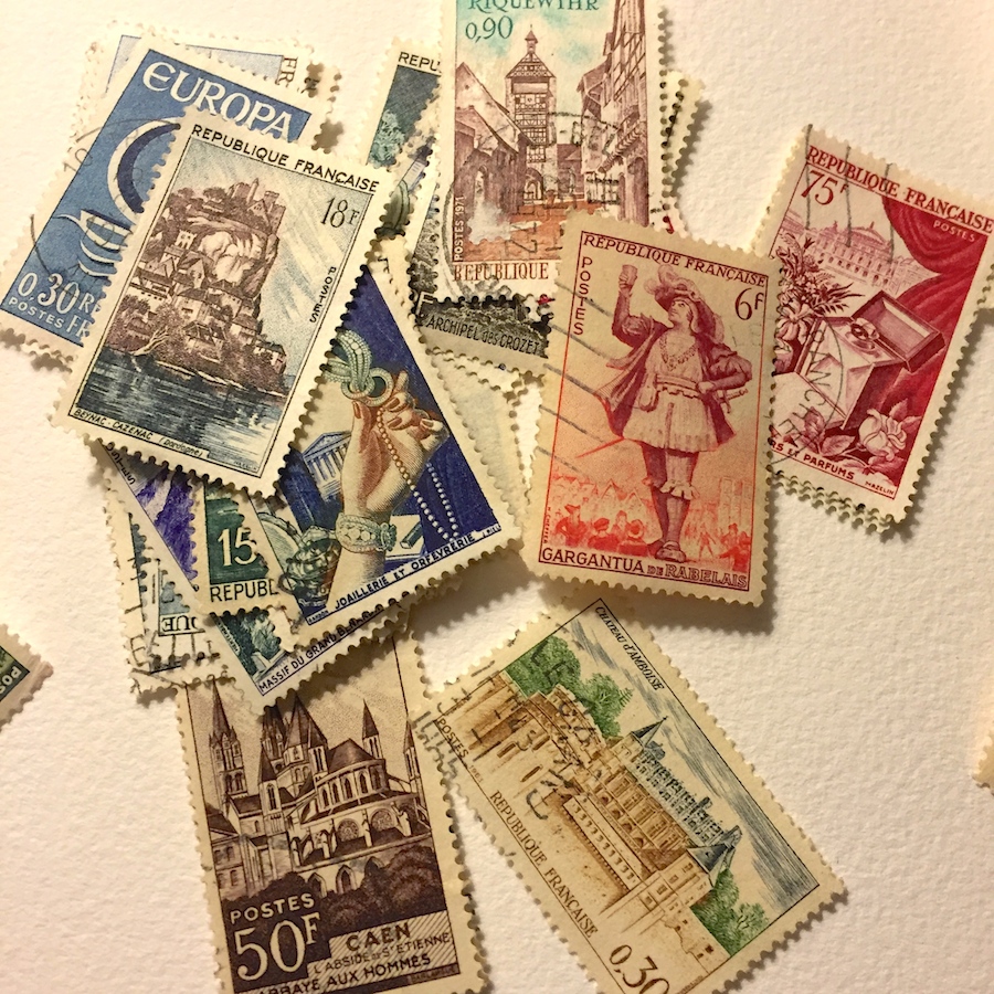 vintage french postage
